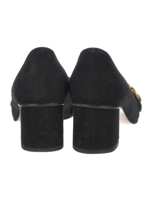 Gucci Double G Logo Suede Pumps