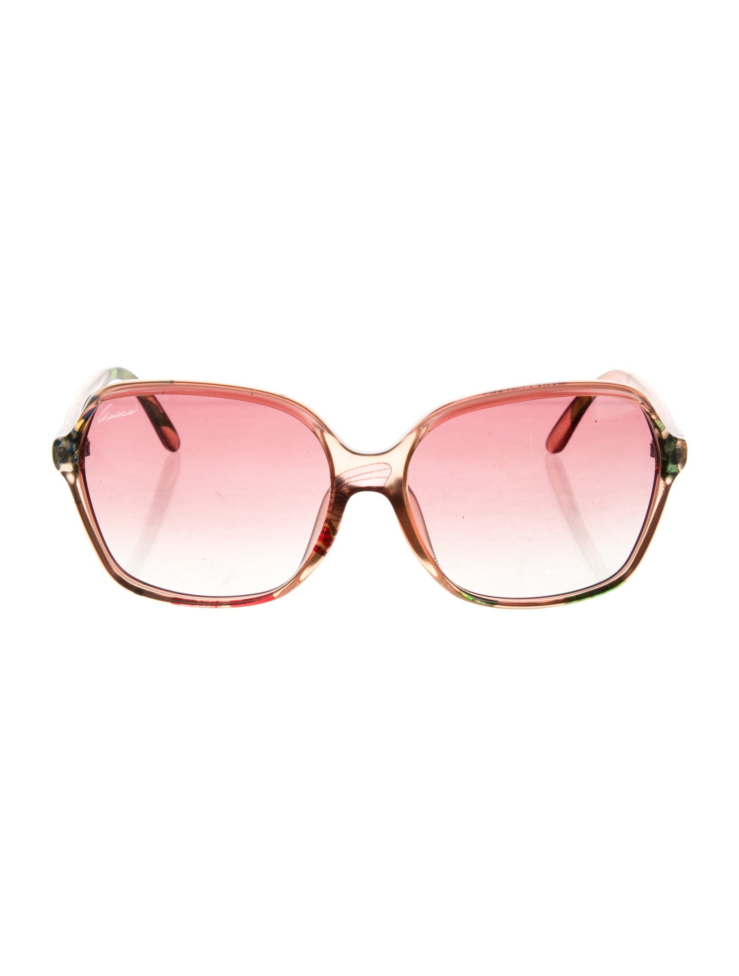 Gucci Vintage Flora Print Sunglasses