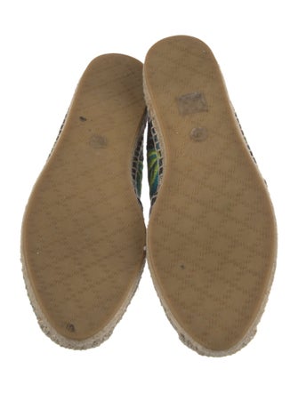 Gucci Floral Print Embroidered Accent Espadrilles