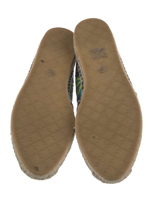 Gucci Floral Print Embroidered Accent Espadrilles
