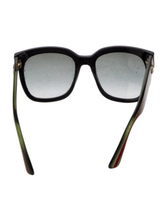 Gucci Web Accent Oversize Sunglasses