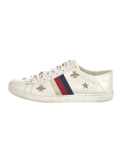 Gucci Sylvie Web Accent Leather Sneakers
