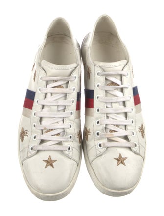 Gucci Sylvie Web Accent Leather Sneakers