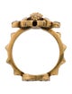 Gucci Faux Pearl & Crystal Double G Bee Ring