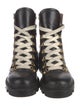 Gucci Leather Combat Boots