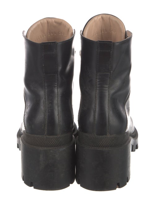 Gucci Leather Combat Boots