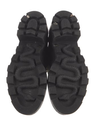 Gucci Leather Combat Boots