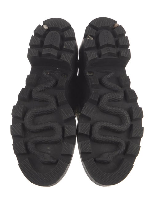 Gucci Leather Combat Boots