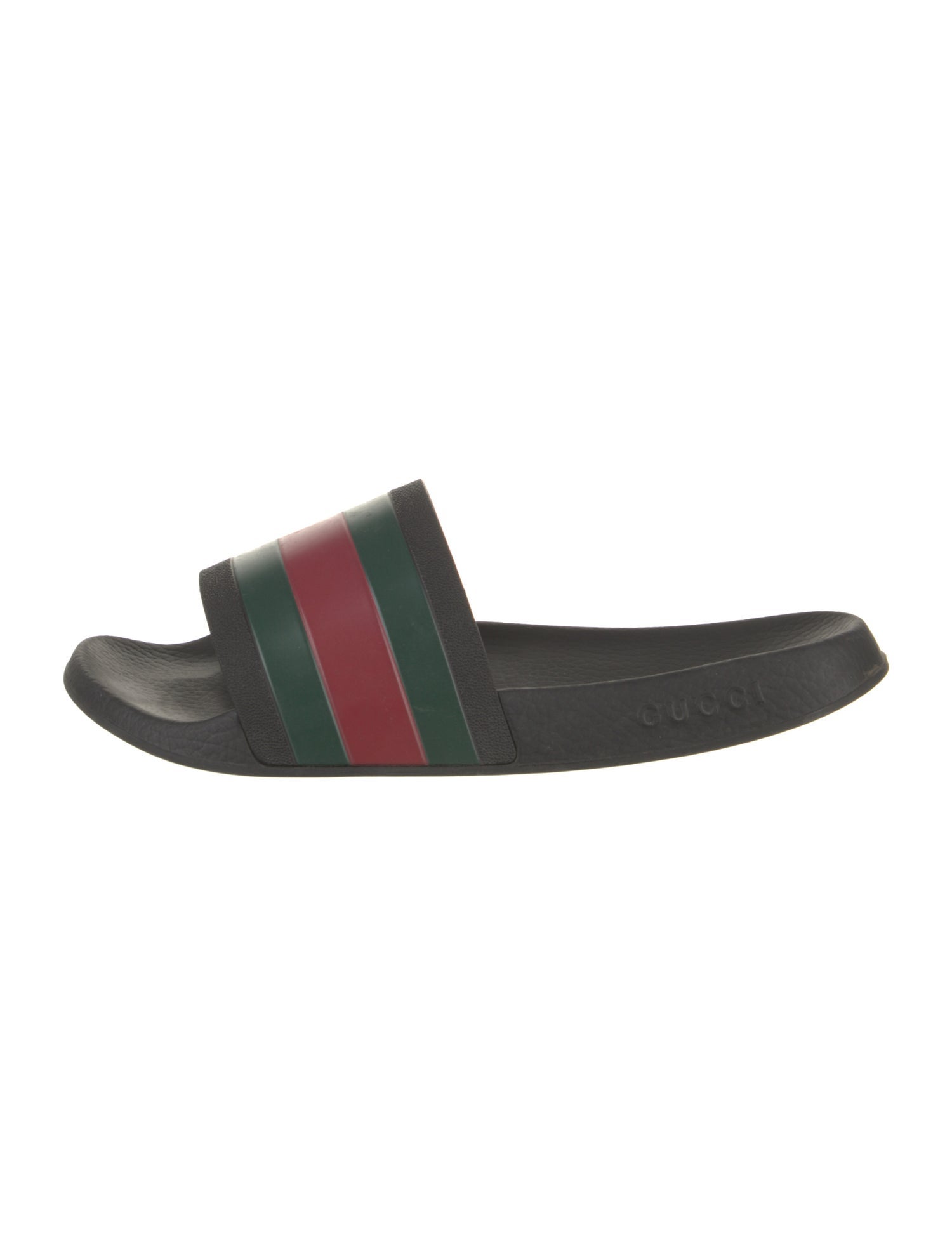 Gucci Web Accent Rubber Slides