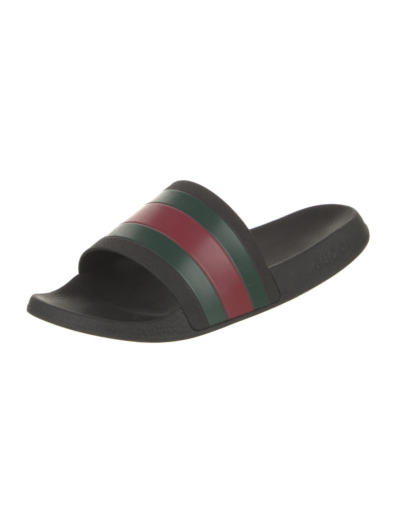 Gucci Web Accent Rubber Slides