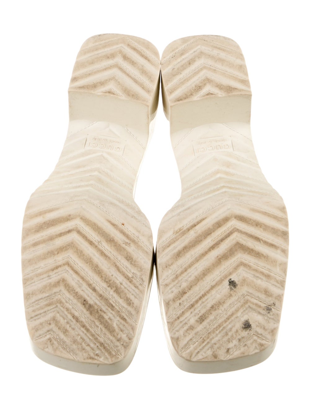 Gucci Rubber Slides Neutrals Platform - image 5