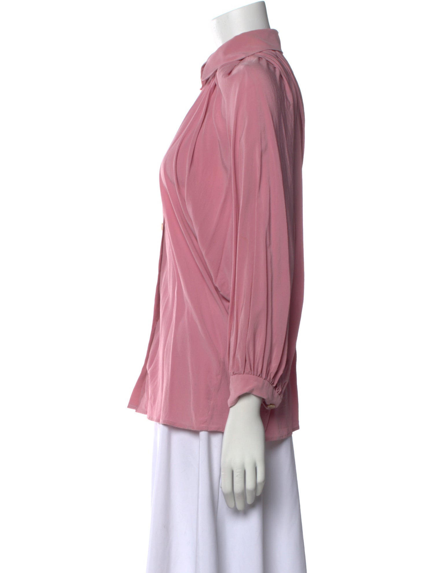 Gucci Three-Quarter Sleeve Button-Up Top