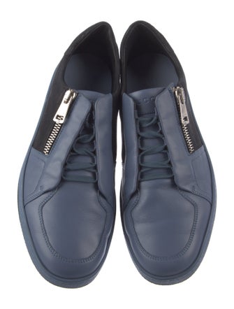 Gucci Leather Colorblock Pattern Sneakers