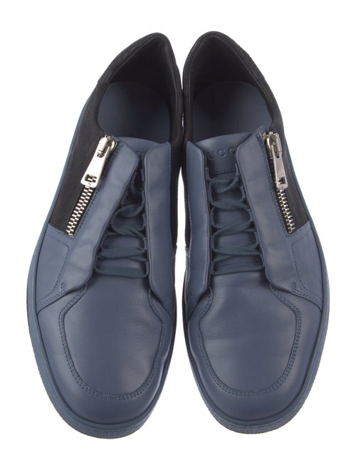 Gucci Leather Colorblock Pattern Sneakers