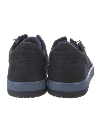 Gucci Leather Colorblock Pattern Sneakers