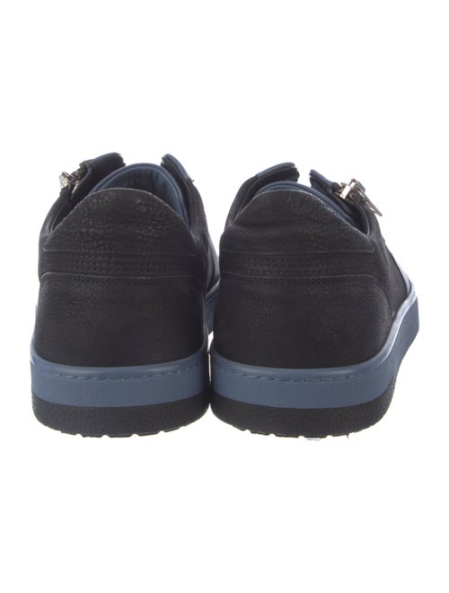 Gucci Leather Colorblock Pattern Sneakers