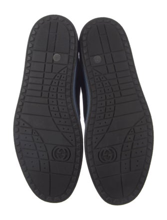 Gucci Leather Colorblock Pattern Sneakers