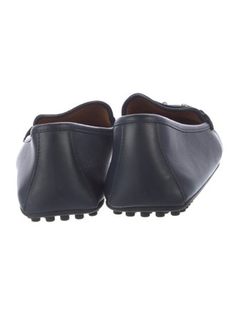 Gucci Web Accent Leather Drivers