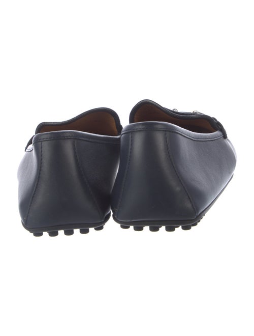 Gucci Web Accent Leather Drivers