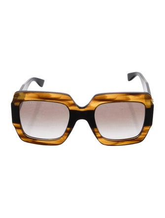 Gucci Interlocking G Logo Square Sunglasses