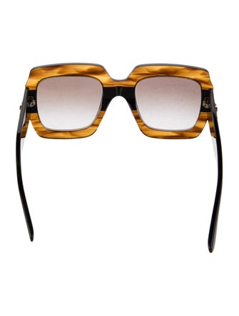 Gucci Interlocking G Logo Square Sunglasses