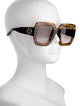 Gucci Interlocking G Logo Square Sunglasses