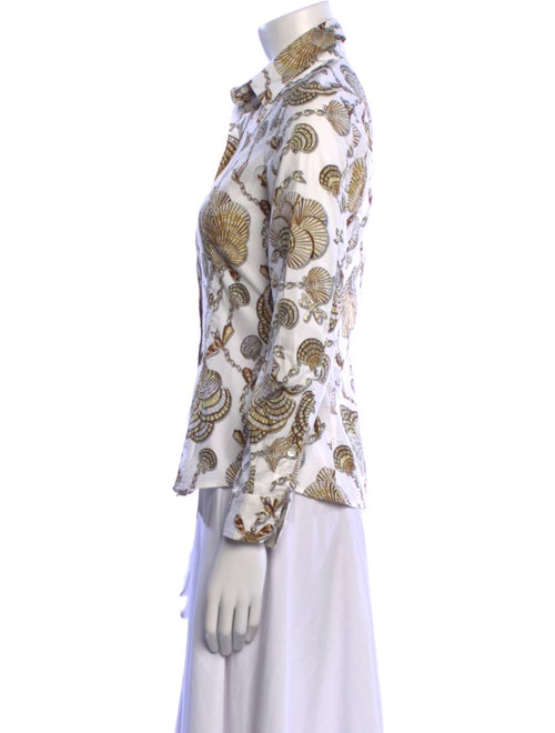 Gucci 2008 Printed Button-Up Top