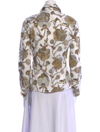 Gucci 2008 Printed Button-Up Top