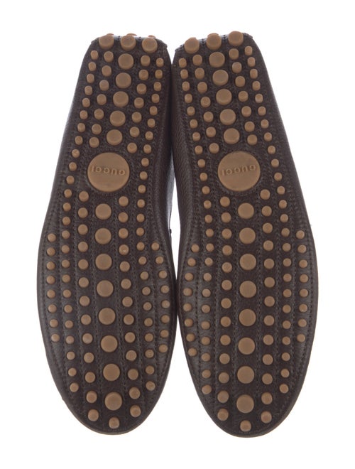 Gucci Web Accent Leather Drivers