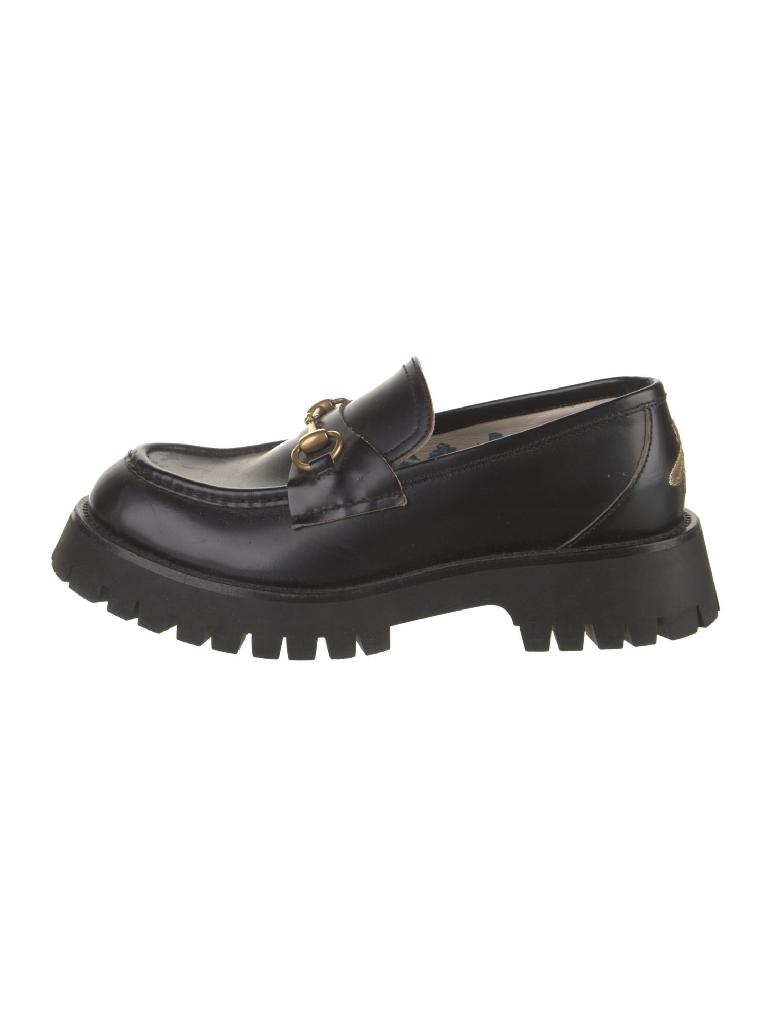 Gucci Horsebit Accent Leather Loafers