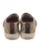 Gucci GG Supreme Leather Trim Embellishment Espadrilles