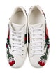 Gucci Web Accent Leather Sneakers