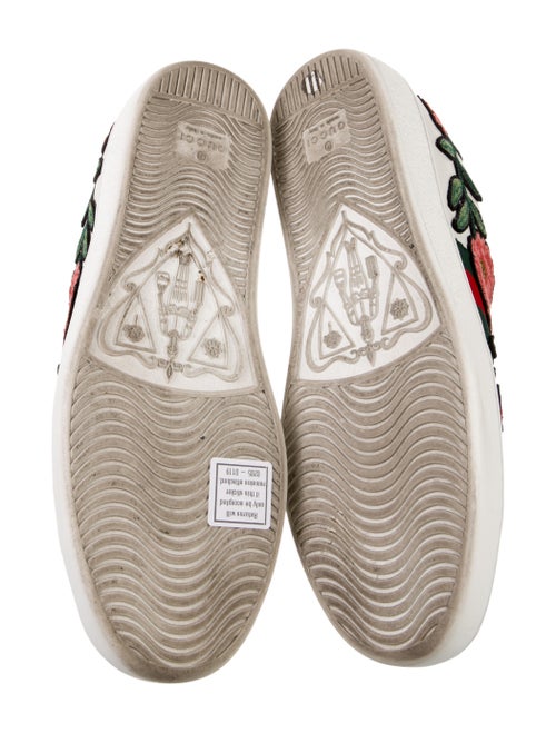 Gucci Web Accent Leather Sneakers