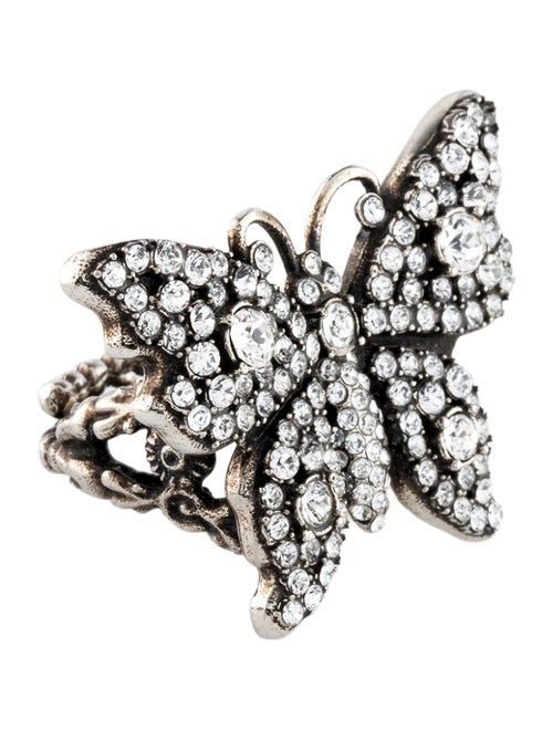 Gucci Crystal Butterfly Ring
