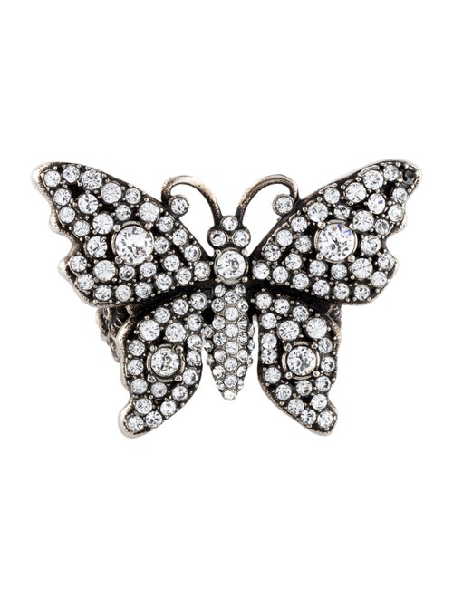 Gucci Crystal Butterfly Ring