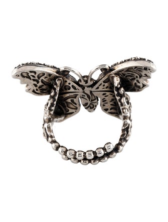 Gucci Crystal Butterfly Ring