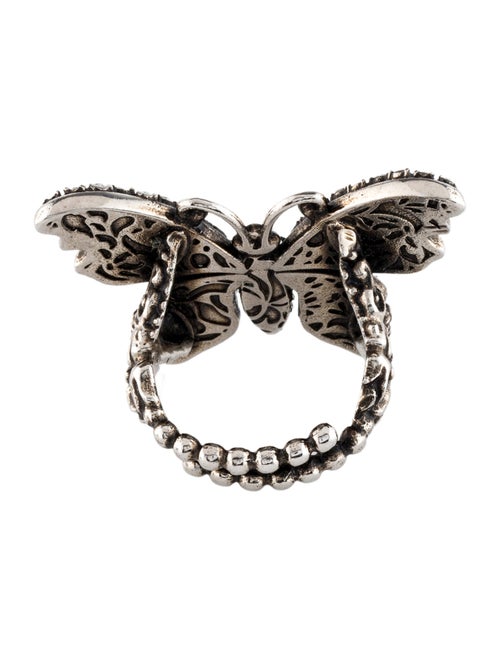 Gucci Crystal Butterfly Ring