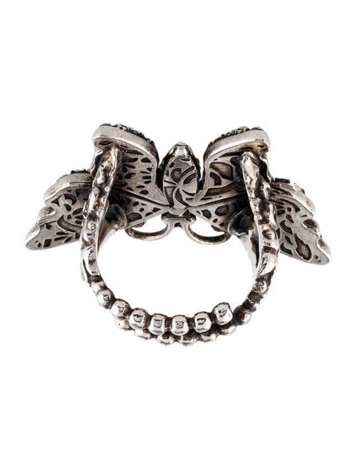 Gucci Crystal Butterfly Ring