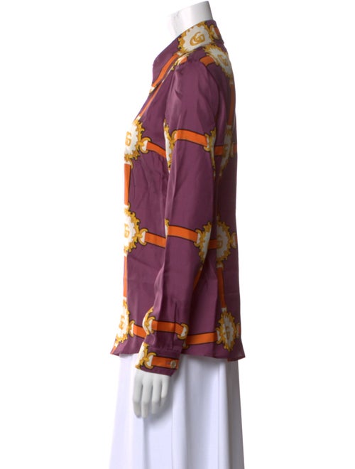 Gucci 2019 Silk Button-Up Top