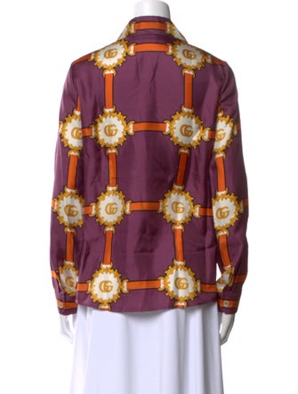 Gucci 2019 Silk Button-Up Top