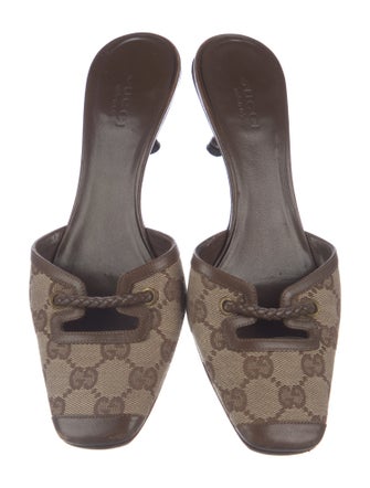 Gucci GG Canvas Canvas Mules