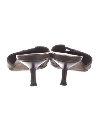 Gucci GG Canvas Canvas Mules