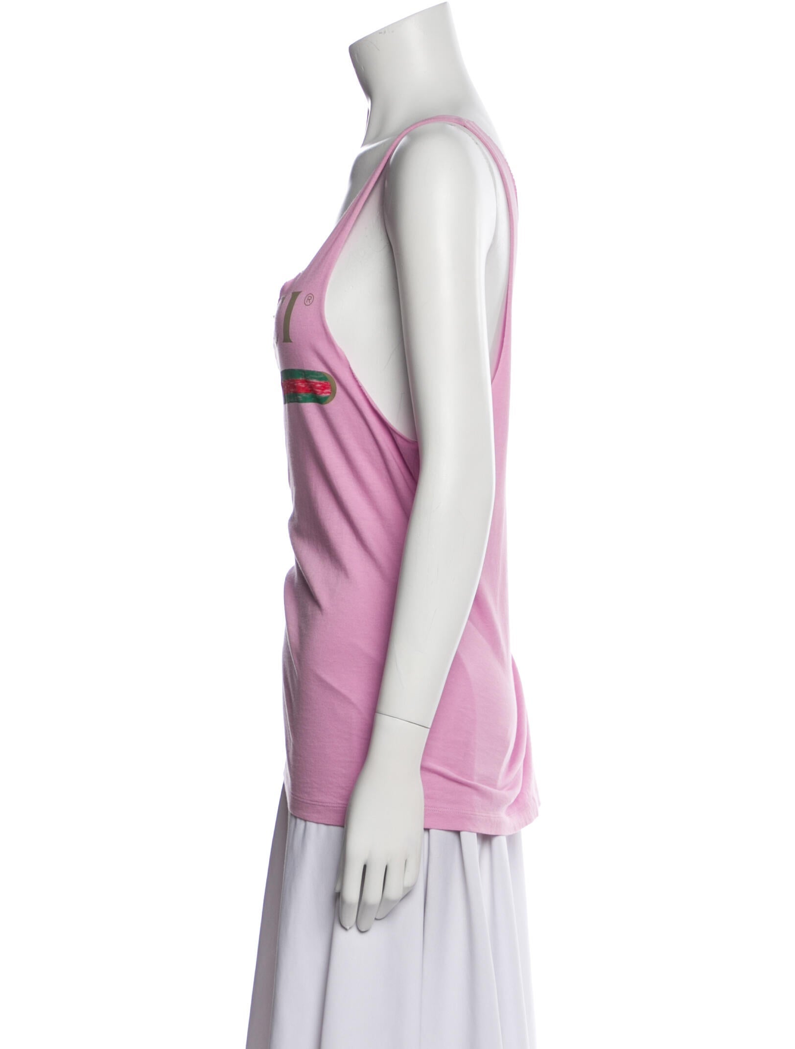 Gucci Graphic Print Scoop Neck Top