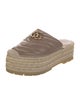 Gucci Double G Logo Leather Espadrilles