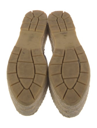 Gucci Double G Logo Leather Espadrilles