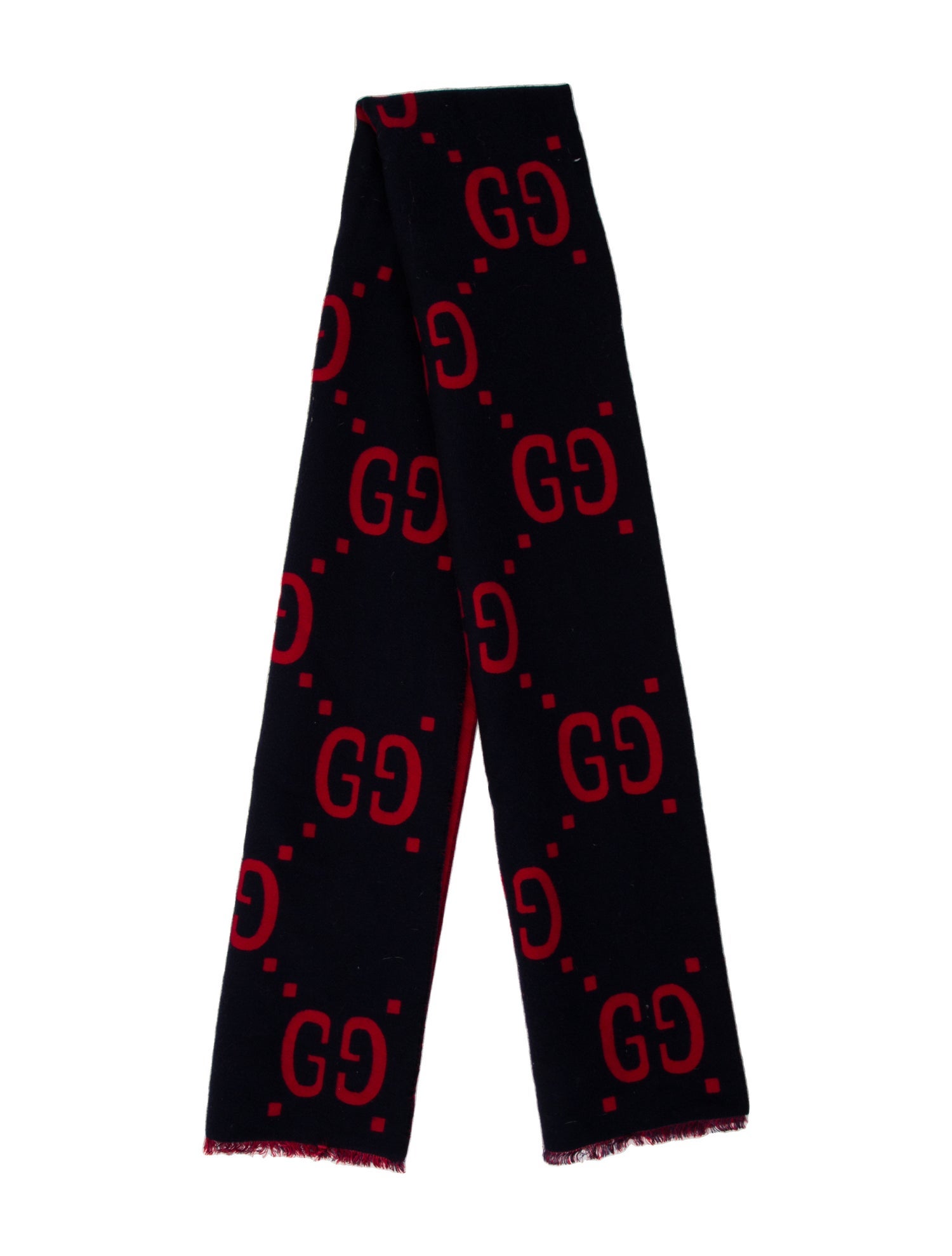 Gucci Wool Printed Scarf