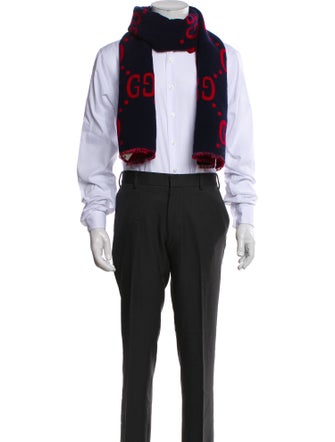 Gucci Wool Printed Scarf