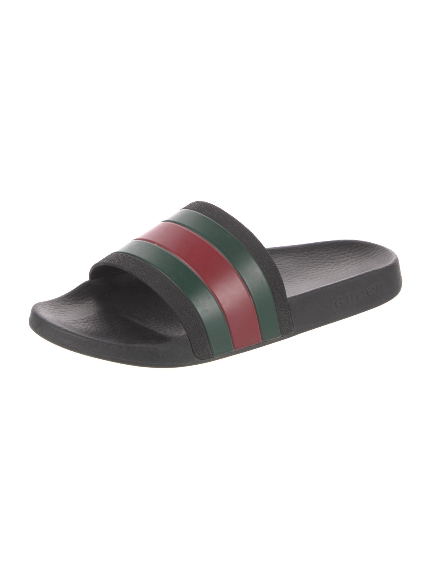 Gucci Web Accent Rubber Slides