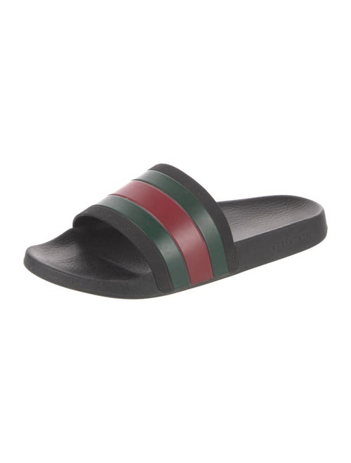 Gucci Web Accent Rubber Slides