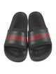 Gucci Web Accent Rubber Slides